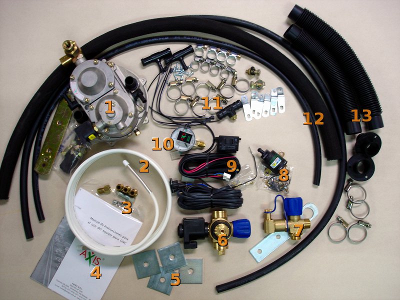 Kit de conversión para vehículos a carburador